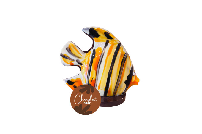 POISSON PILCHARD ORANGÉ NOIR